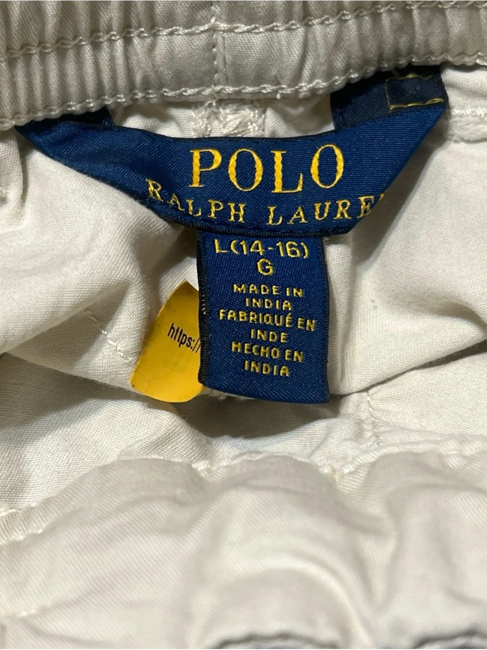 Polo Ralph Lauren Cotton Chino Shorts in Basic Sand Big Boys 14-16